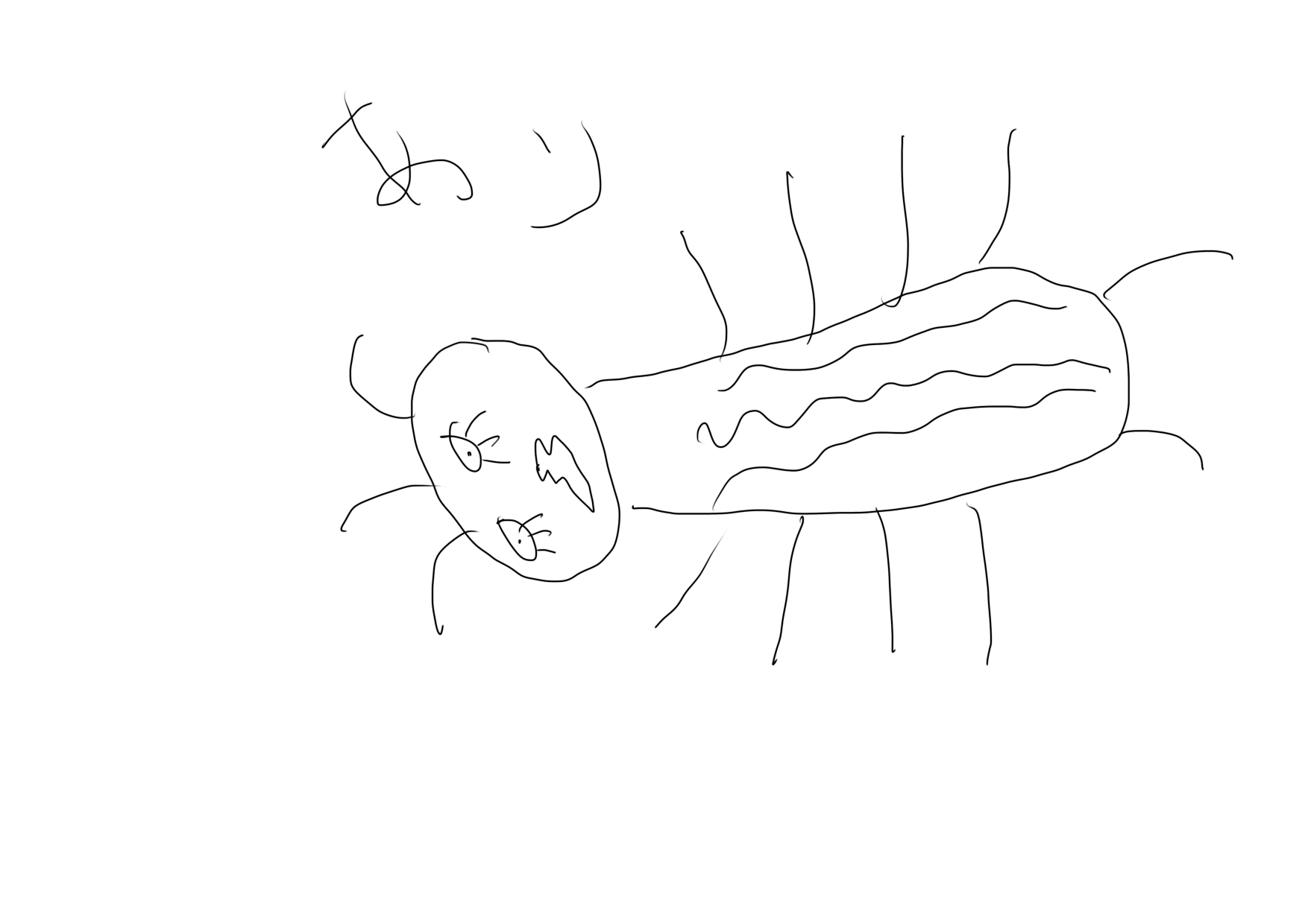 ゆるい犬のイラスト