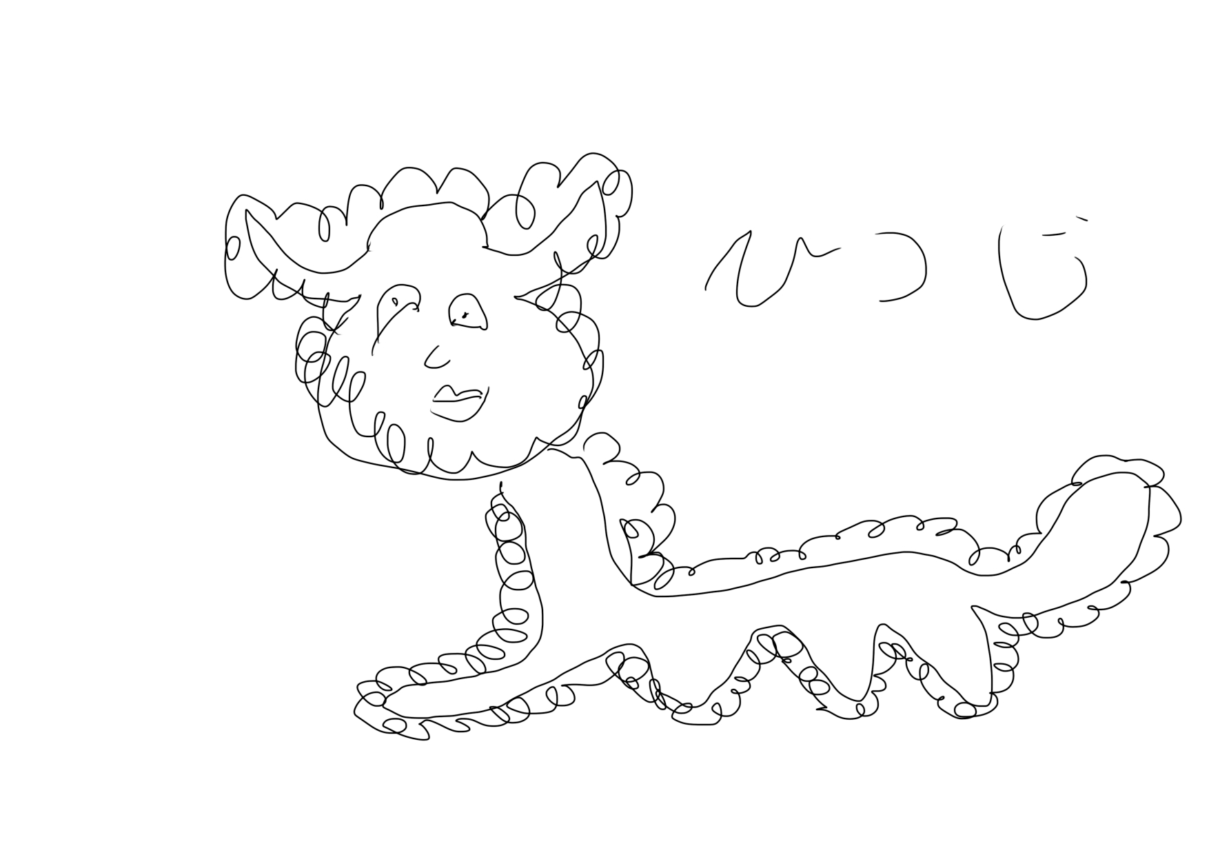 ゆるいフクロウのイラスト