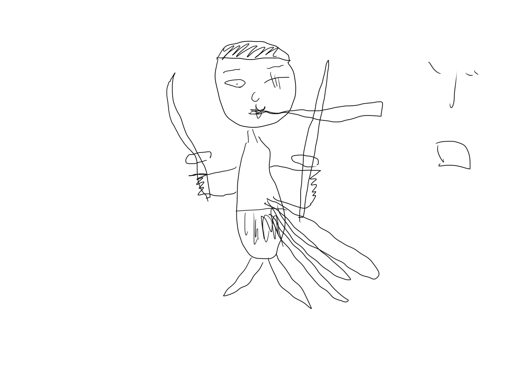 おとぼけタコイラスト